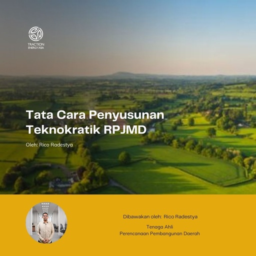 Tata Cara Penyusunan Teknokratik RPJMD